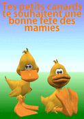 Canards rigolos pour une mamie heureuse